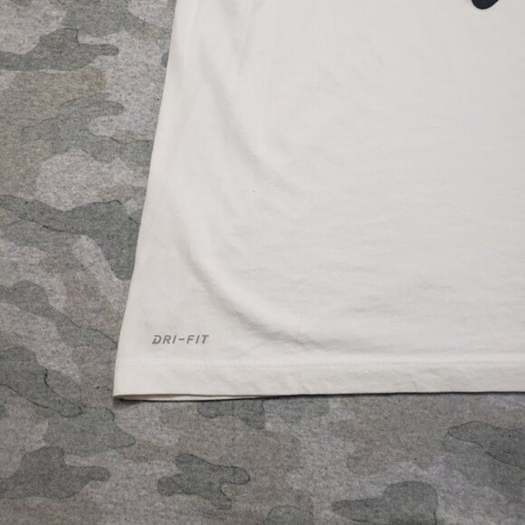 Nike BSBL Shirt Mens Large White Short Sleeve Tee Dri-fit Baseball - Picture 6 of 16